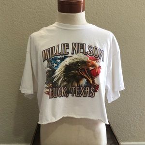 Crop Willie Nelson t-shirt